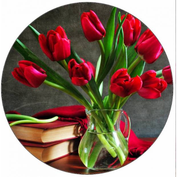 Essbarer Tulpenstrauß aus Papier 19,5 cm