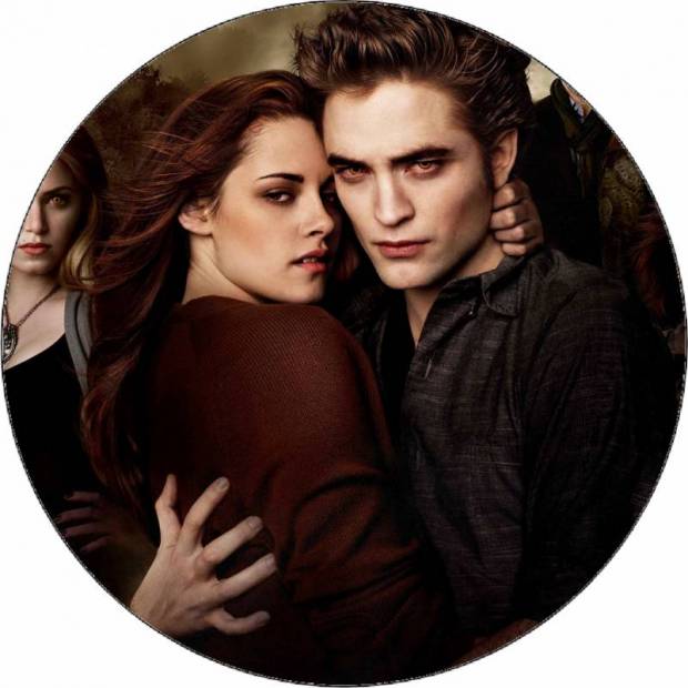 Essbares Papier Twilight Bella und Edward 19,5 cm