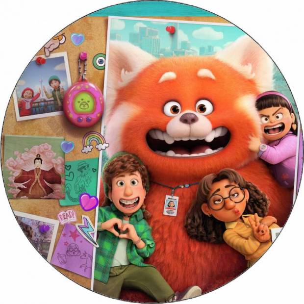 Essbares Papier Transformation Mei mit Familie 19,5 cm