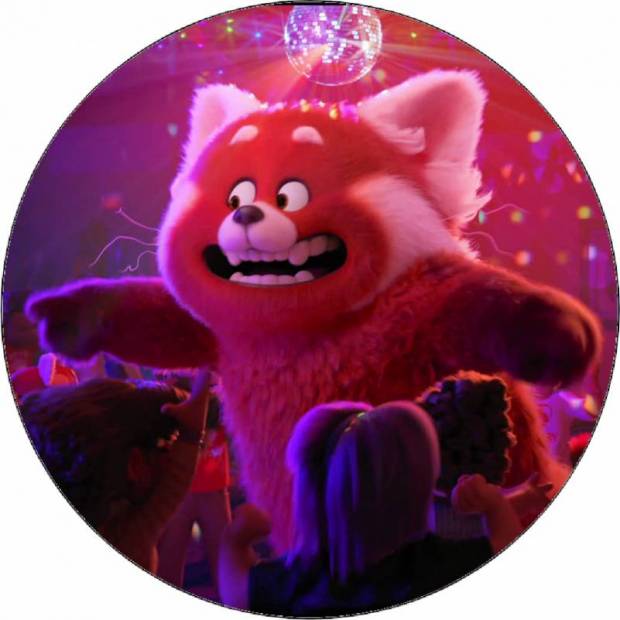 Essbares Papier Transformation Mei als Panda auf einer Party 19,5 cm