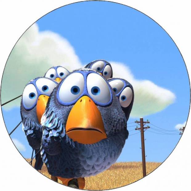 Essbare Papiervögel 19,5 cm