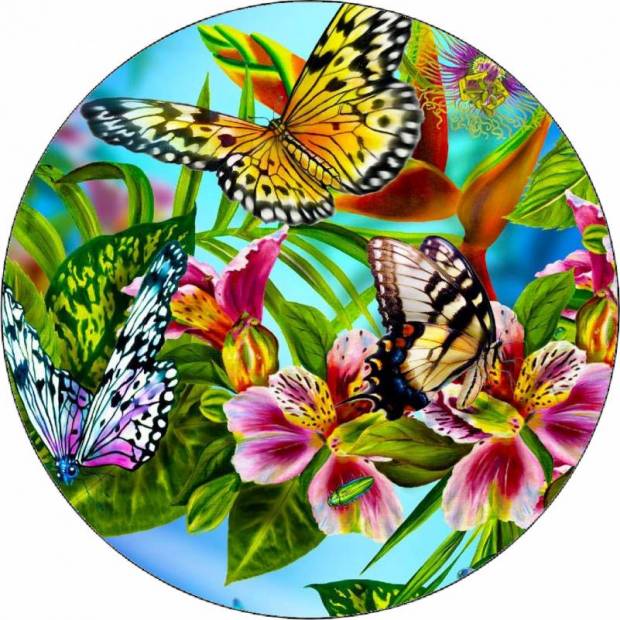 Essbare Papierschmetterlinge 19,5 cm