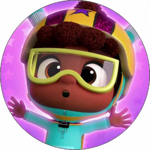 Essbares Papier Abby Hatcher mit Skibrille 19,5 cm