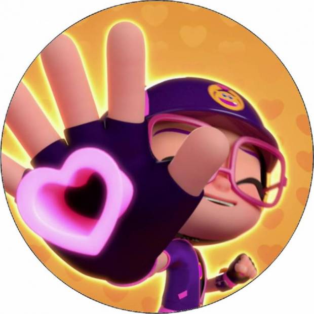 Essbares Papier Abby Hatcher Herz 19,5 cm