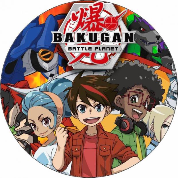 Essbares Papier Bakugan Team 19,5 cm
