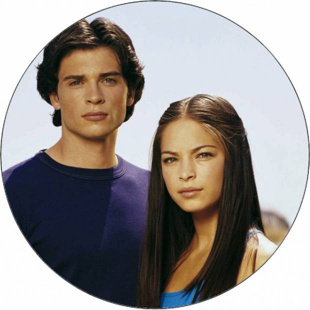 Essbares Papier Smallvile Clark und Lana Lang 19,5 cm