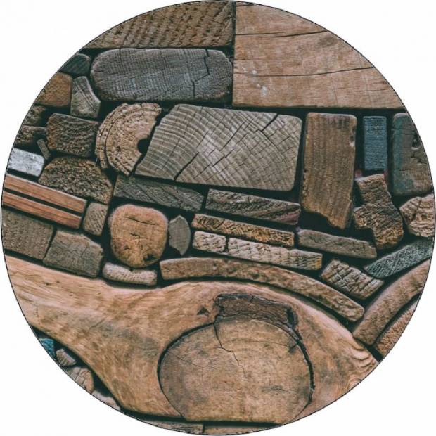 Essbares Papier Holzstruktur 19,5 cm