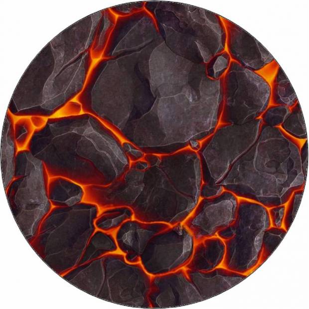 Essbares Papier Lava Textur 19,5 cm