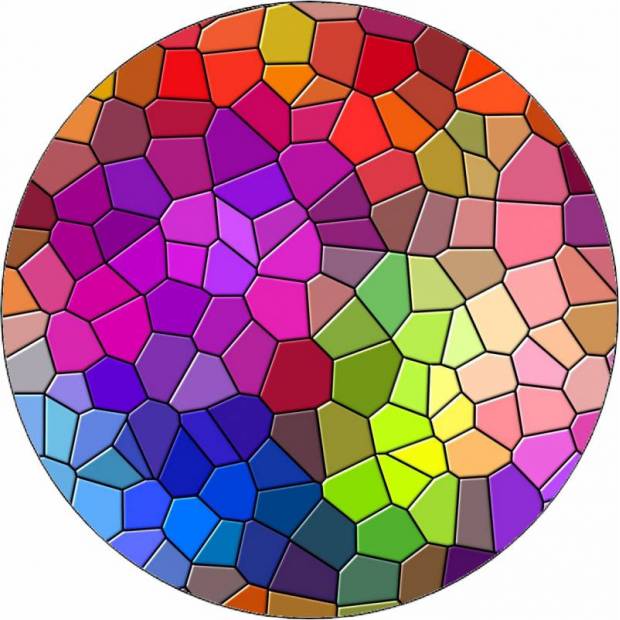 Essbares Papier-Farbmosaik 19,5 cm