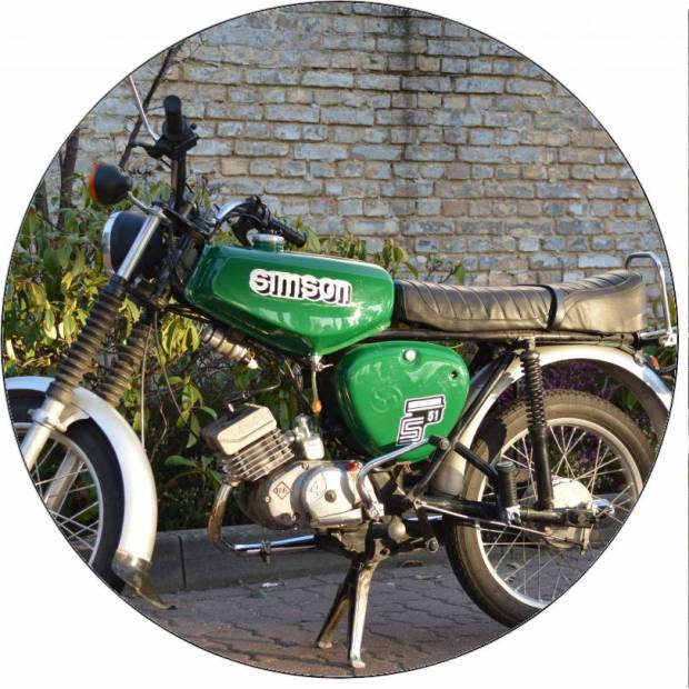 Essbares Papier Simpson grün 19,5 cm