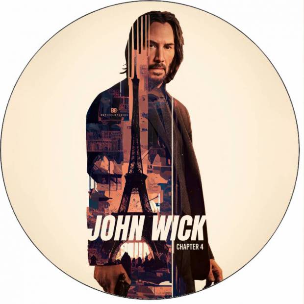 Essbares Papier John Wick Minimalismus 19,5 cm