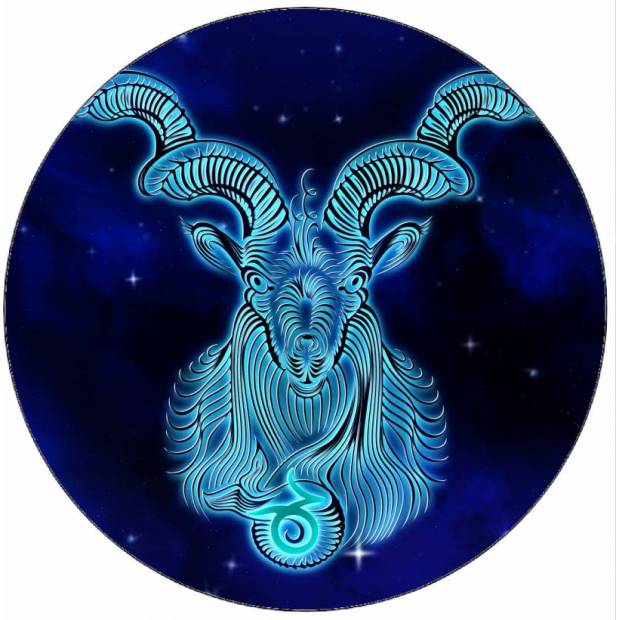 Essbares Papier Zeichen des Steinbocks 19,5 cm