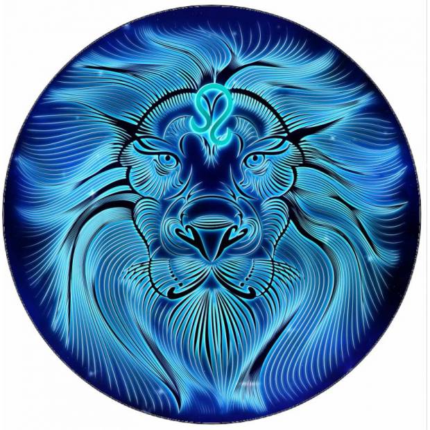 Essbares Papier-Löwenschild 19,5 cm