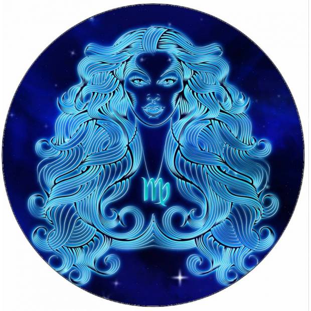 Essbares Papierschild Jungfrau 19,5 cm