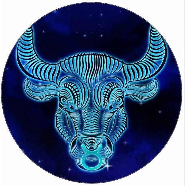 Essbares Papierschild Stier 19,5 cm