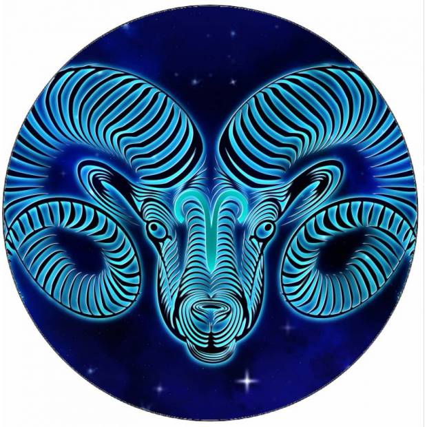 Essbares Papier Widder Zeichen 19,5 cm