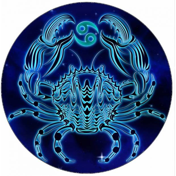 Essbares Papierschild Krabbe 19,5 cm