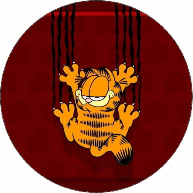 Essbares Papier Garfield kratzt die Wand 19,5 cm