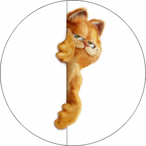 Essbares Papier Garfield hinter der Wand 19,5 cm