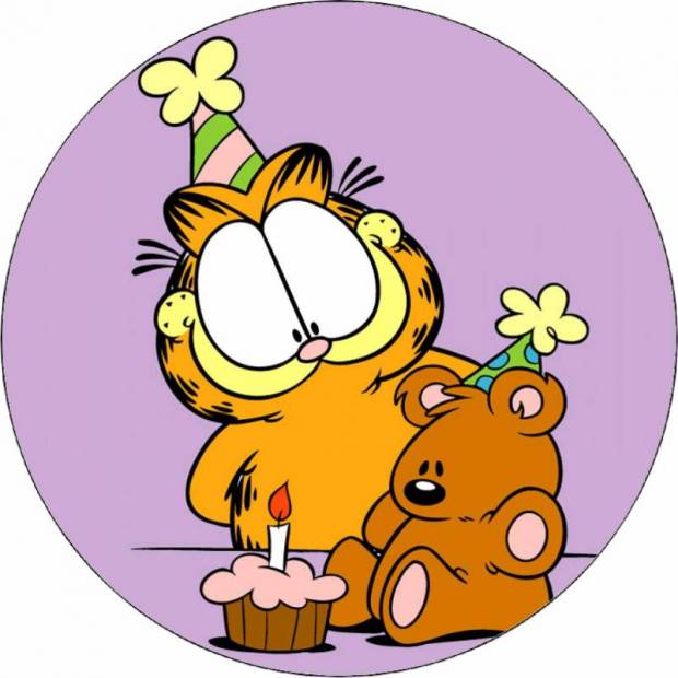 Essbares Papier Garfield Geburtstagsparty 19,5 cm