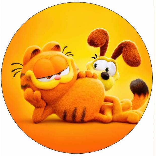 Essbares Papier Garfield und Odie 19,5 cm