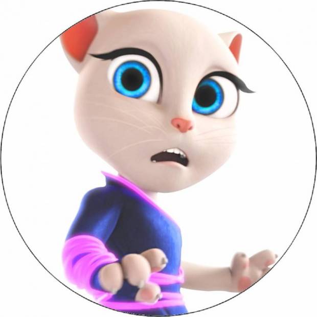 Essbares Papier Sprechende Angela 19,5 cm