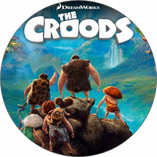 Essbares Papier Croods auf Stein 19,5 cm