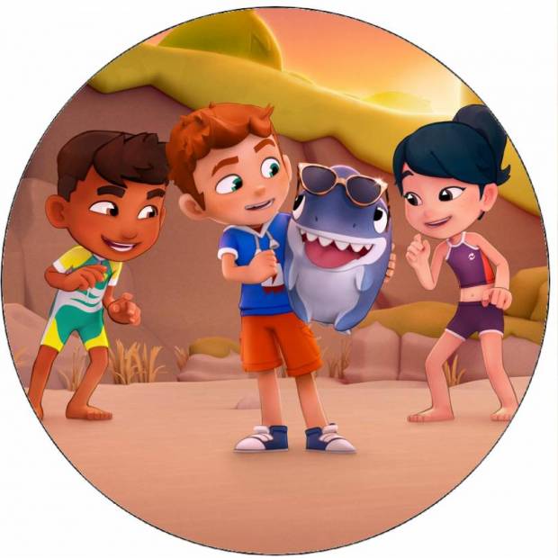 Essbares Papier Haifischhund 19,5 cm