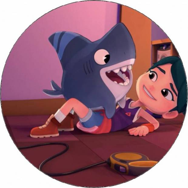 Essbares Papier Sharkdog und Annabelle 19,5 cm