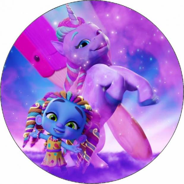 Essbares Papier Supermonster und Einhorn 19,5 cm