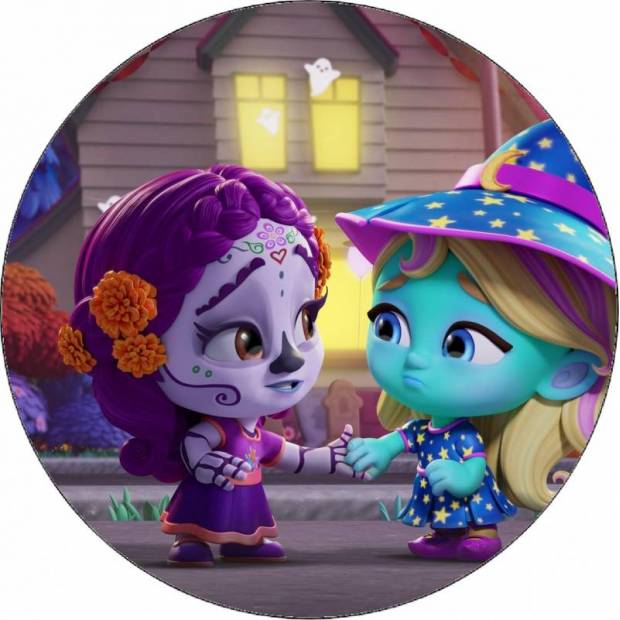 Essbares Papier Super-Monster Katya und ihr Freund 19,5 cm