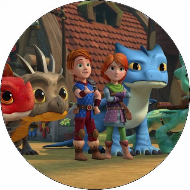 Essbares Papier Drachenretter 19,5 cm