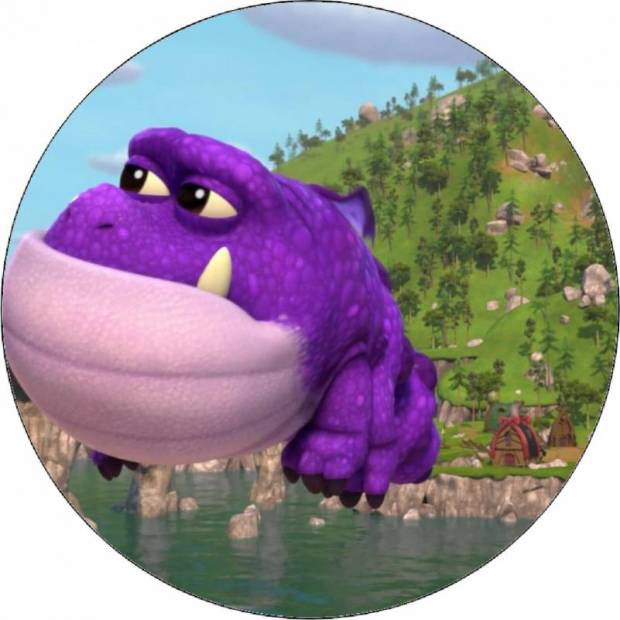 Essbares Papier Drachen Retter Burple 19,5 cm