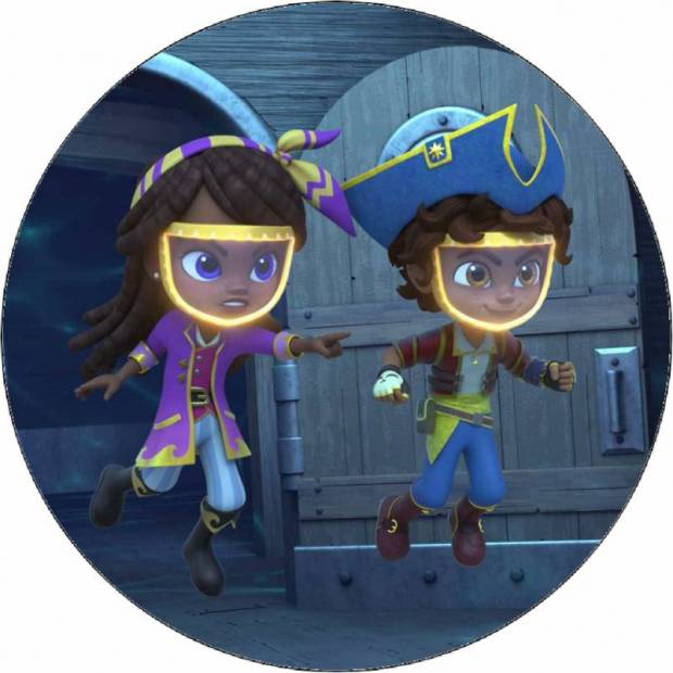 Essbares Papier Santiago und Lorelai 19,5 cm