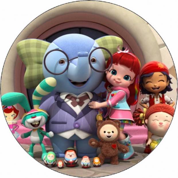 Essbares Papier Rainbow Ruby und Freunde 19,5 cm