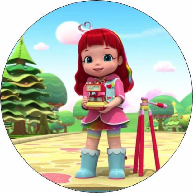 Essbares Papier Rainbow Ruby als Kochbuch 19,5 cm