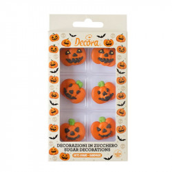 Zucker Dekoration Kürbis 6pcs