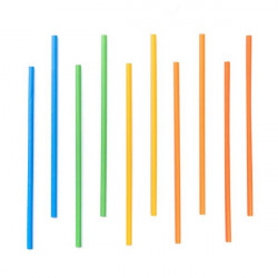 Strohhalme farbig 10Stück 19,5cm