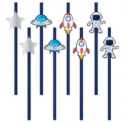 Strohhalme Universum 6pcs 19,5cm