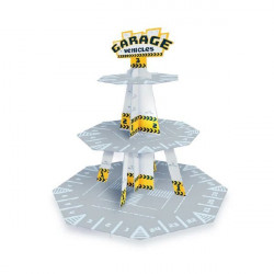 Muffinständer Garage für Autos 46x34cm