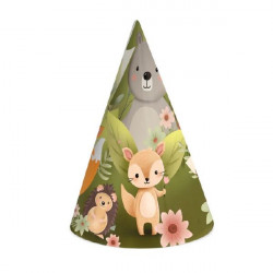 Partyhut Waldtiere 6Stk