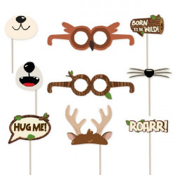 Requisiten für das Schießen Wald Tiere 9pcs