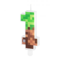Minecraft Kerze 7cm Nummer 1