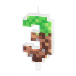 Minecraft Kerze 7cm Nummer 3