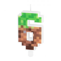 Minecraft Kerze 7cm Nummer 6