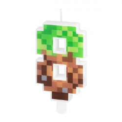 Kerze minecraft 7cm Nummer 8