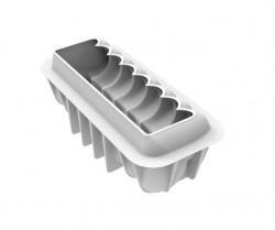 Silikonform Coeur Herz für Mousse 24x9x9cm 1,2l