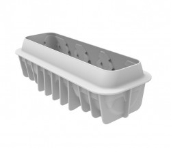 Silikon-Backform Snowy für Mousse 24x9cm 1,4l