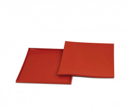 Silikonbackmatte mit Rand für Backen und Brötchen 32x32cm