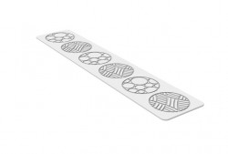 Silikonform für Schokolade und essbare Spitze Schneeball 40x8cm